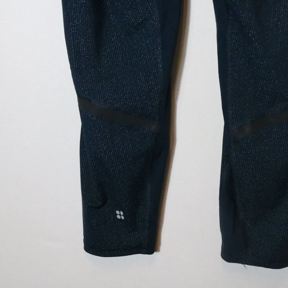 Sweaty Betty Womens Zero Gravity Legging Size XXL Glitter Blue Cropped High rise - Picture 8 of 8